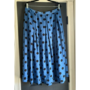 Blue Polka Dot Skirt